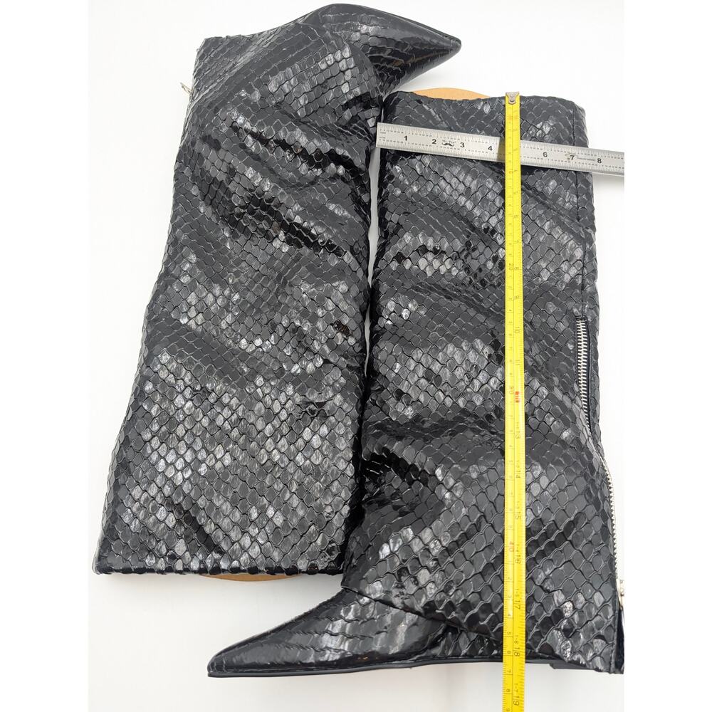 Steve Madden Paley Snake Embossed Boot Pointed To… - image 5